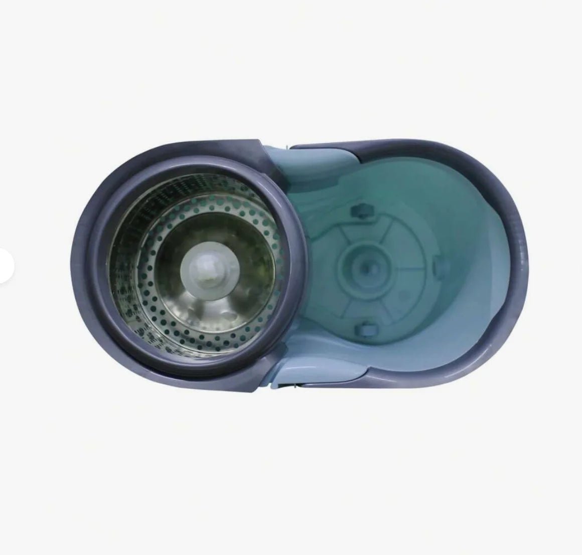 Trapeador giratorio de 360 grados con exprimidor y cubo, trapeador mágico giratorio, práctico, limpieza del hogar, diseño lindo, microfibra absorbente