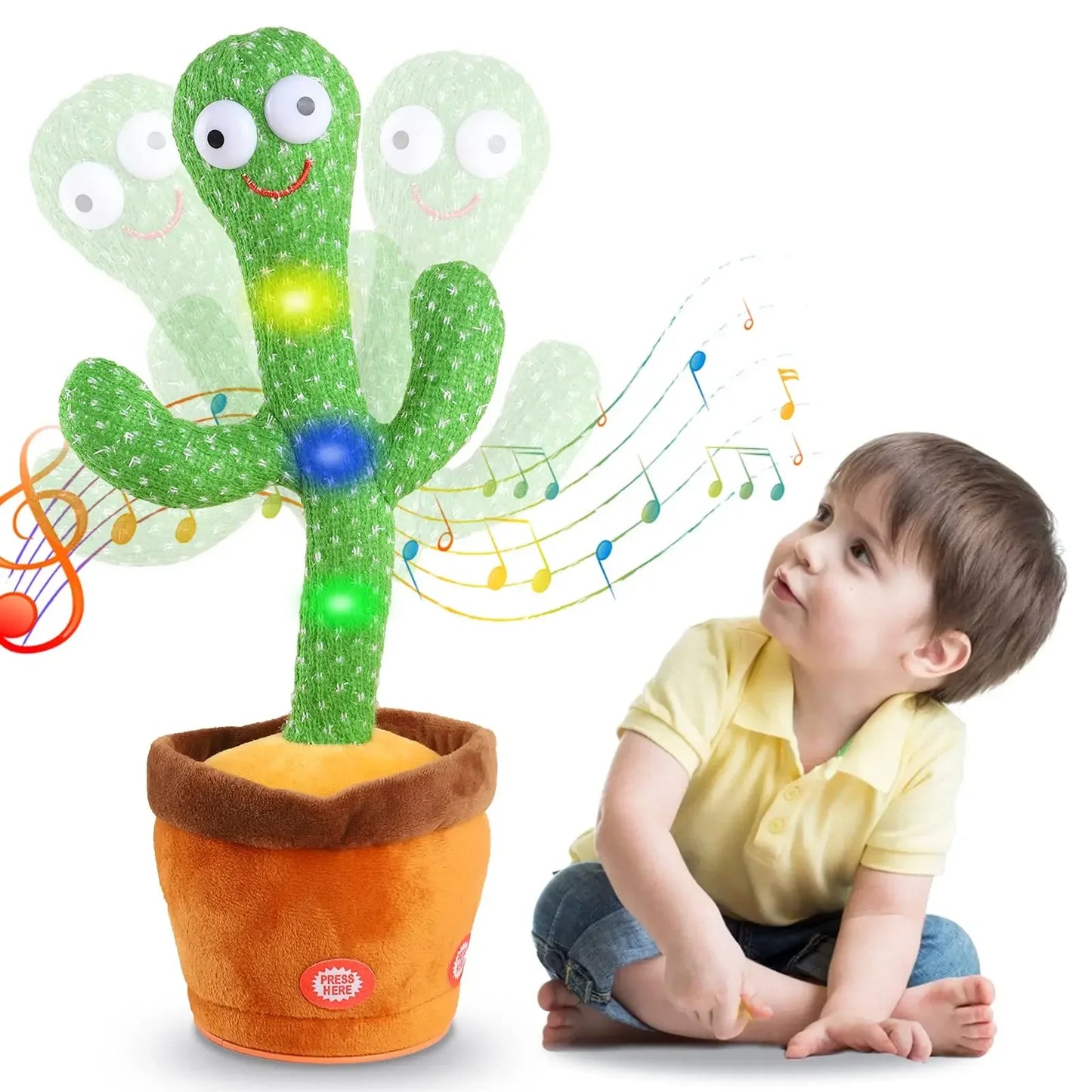 Cactus de peluche para niños que bailan, hablan y cantan, imitan, graban y repiten lo que dices, con 120 canciones bailando inteligentemente.