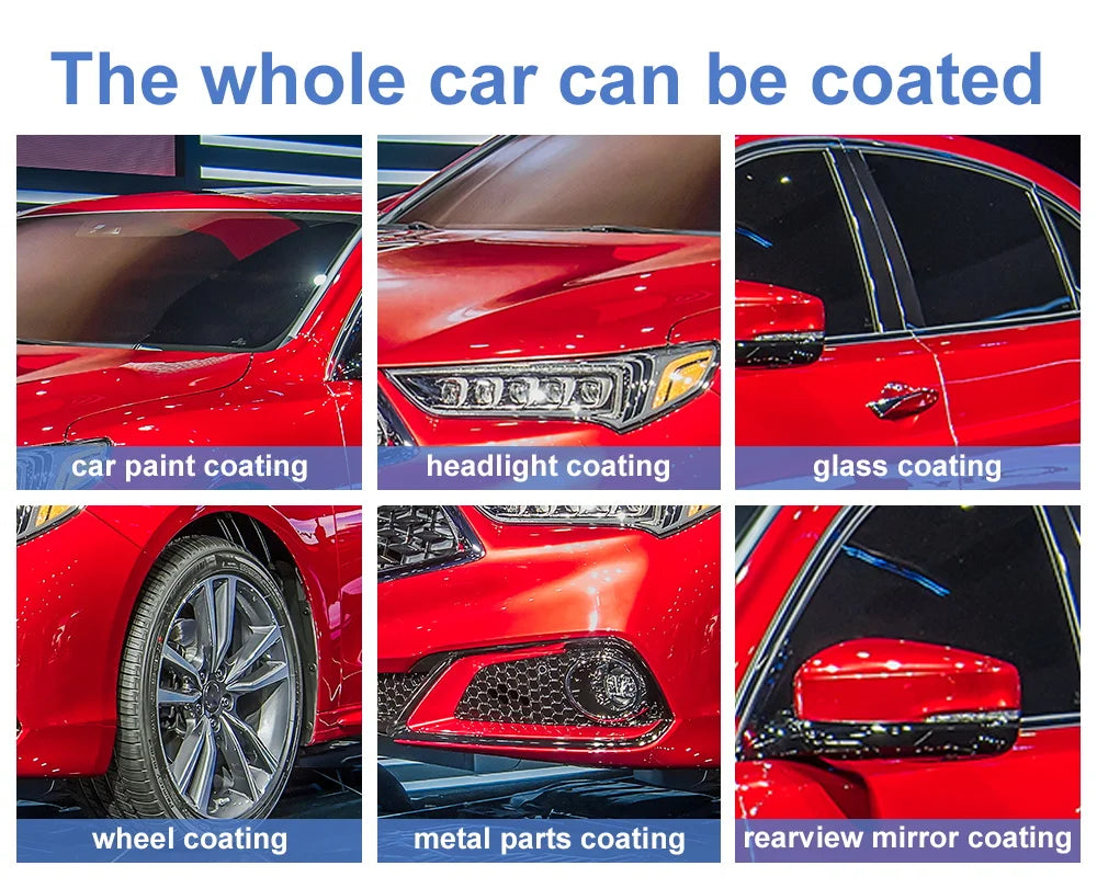 Recubrimiento cerámico nano para automóviles, recubrimiento líquido, capa hidrofóbica de nanocristal, agente de recubrimiento de pintura pulidora, recubrimientos nano para pulir automóviles