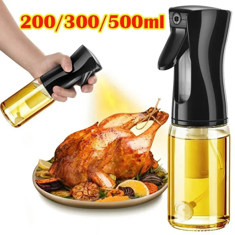 1 bote pulverizador de aceite de 200/300/500 ml para cocina, hogar, comestible, de oliva, atomizado, para freidora de aire.