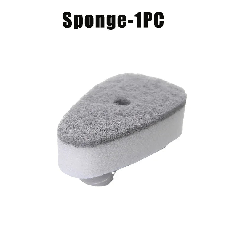 Cepillo de limpieza de cocina 2 en 1 con cabezal extraíble, dispensador de jabón y esponja, juego de cepillos para lavar platos, herramientas de limpieza de cocina