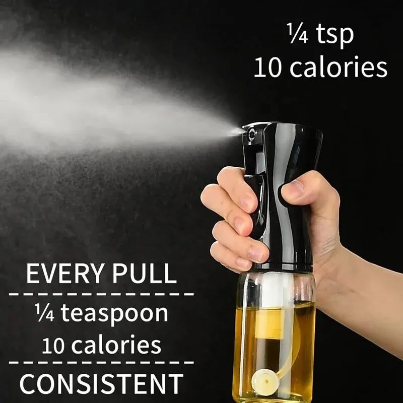 1 bote pulverizador de aceite de 200/300/500 ml para cocina, hogar, comestible, de oliva, atomizado, para freidora de aire.