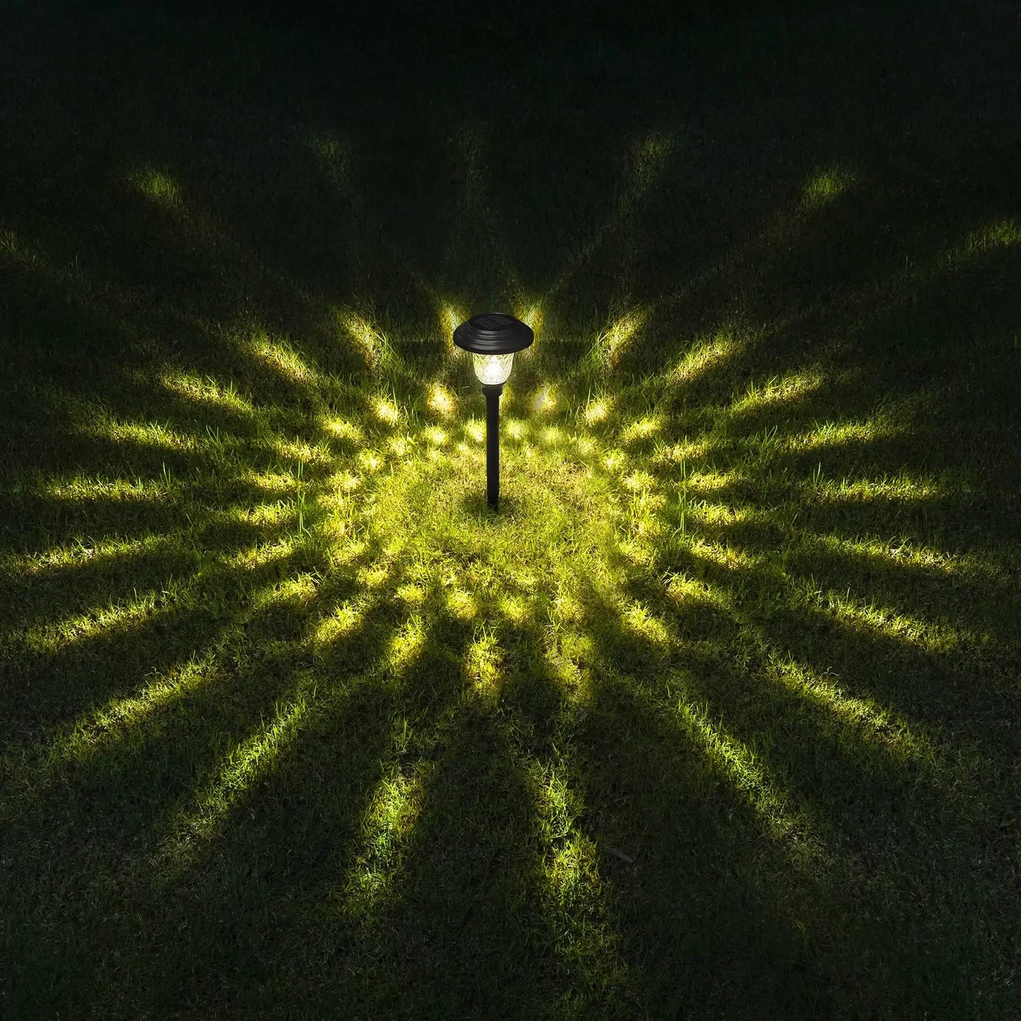 LED Solar Pathway Lights Outdoor IP65 Waterproof Garden Stake Glass Led Path Lights for Yard Patio Landscape Walkway Lighting