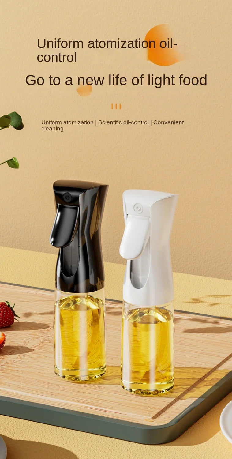 1 bote pulverizador de aceite de 200/300/500 ml para cocina, hogar, comestible, de oliva, atomizado, para freidora de aire.