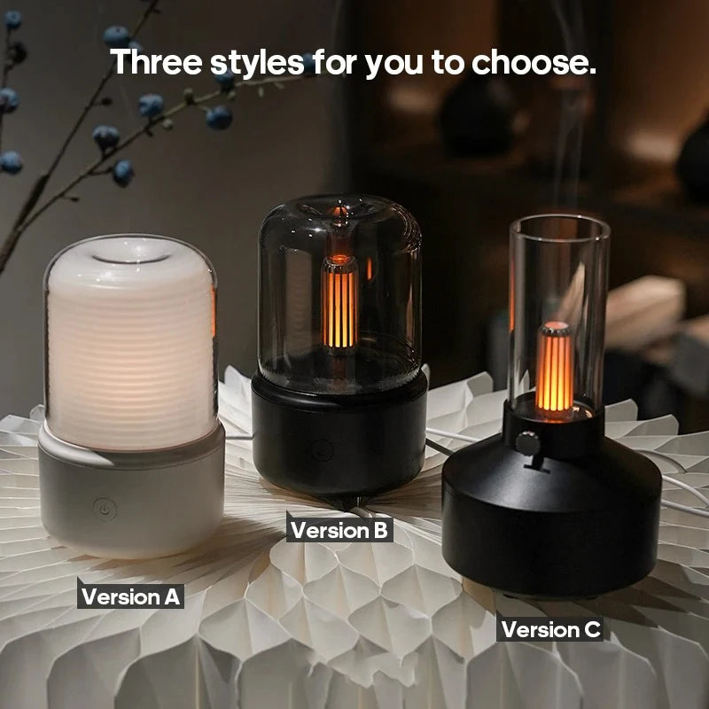Minidifusor de aroma portátil, humidificador de aire USB, aceite esencial, luz nocturna, generador de niebla fría, pulverizador para regalo del hogar